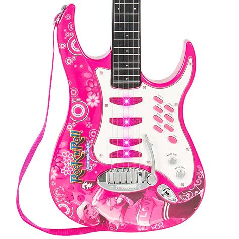 Guitarra Eletrica Infantil Rosa Para Meninas Best Choice Kids Electric