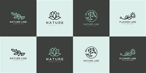 Premium Vector Collection Of Natural Logos For Branding In Modern Design