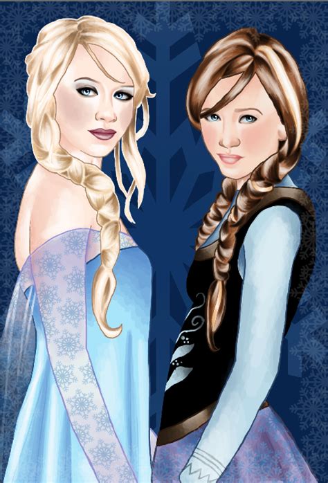 Frozen Elsa And Anna By Slimsassysarah On Deviantart