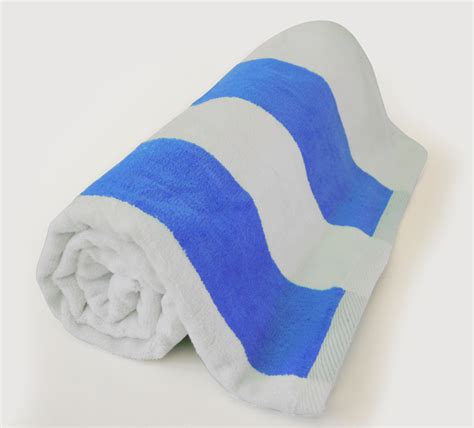 TowelsOutlet Com 30x60 Terry Beach Towels Cotton Velour Cabana Stripe