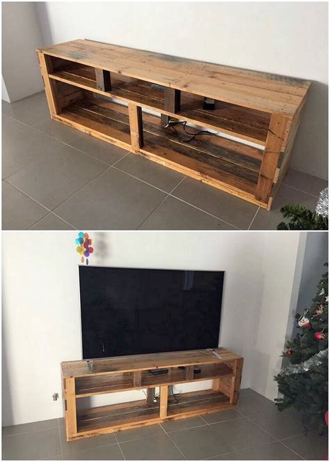 Looking for a diy tv stand idea on a budget? Wonderful Ideas for Recycling Shipping Wood Pallets | DIY ...