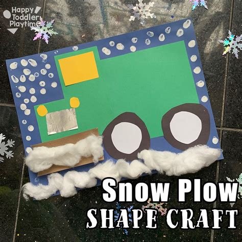 Fun Snow Plow Shape Craft For Kids Happy Toddler Playtime In 2022