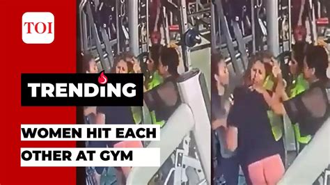 Viral Video Women Fight Over Weight Training Machine At A Gym Viral