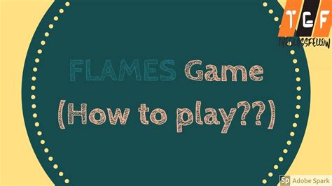 Flames Game How To Play Youtube