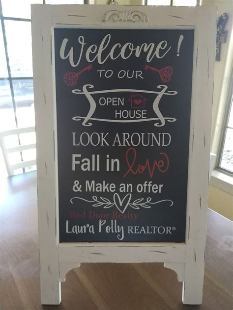 Open House Welcome Custom Sign Real Estate Etsy