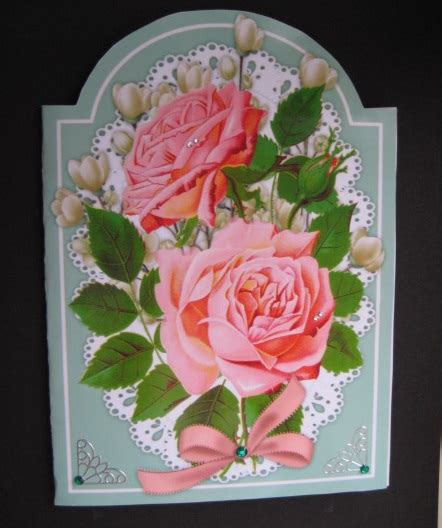 Print Cut And Fold Lovely Pink Roses Cup6673421398 Craftsuprint