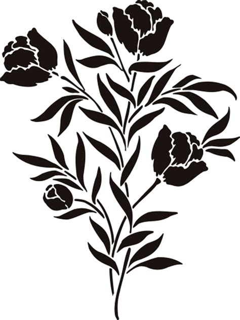 Free Printable Flower Stencil Templates Clipartsco Free Printable