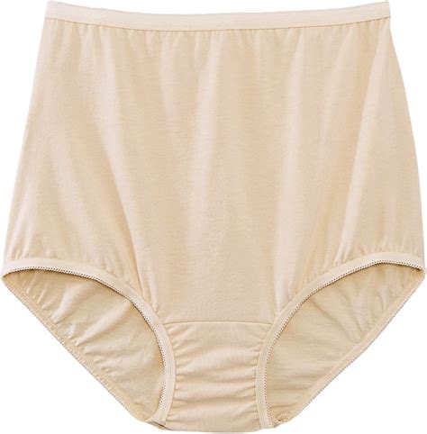 Vanity Fair Tailored Panties 3 Pk Cotton Beige 10 Uk