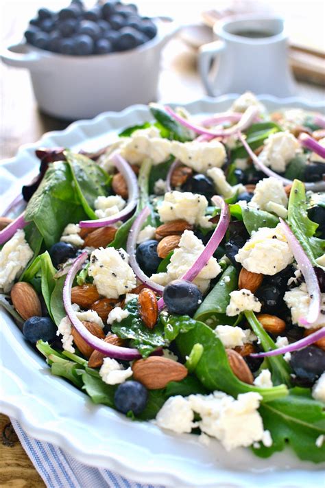 Fruit salads for easter dinner. Feta and Blueberry Spring Salad - Cooking on a Budget