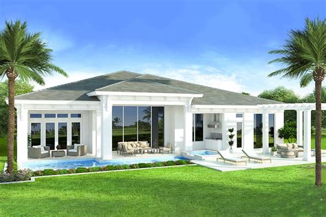 Plan 86083bw One Level Beach House Plan With Open Concept Floor Plan