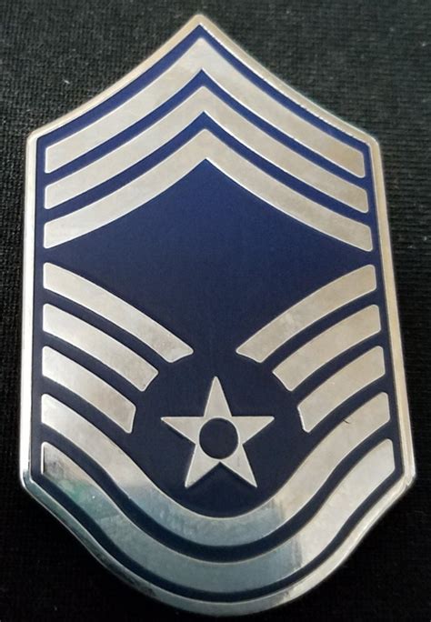 Usaf Command Chief Master Sargent Rank Shaped Cut Out Out 1 Sided Coin