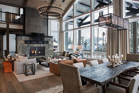 House Tour Big Sky Project Mountain Modern Living Room Barn House