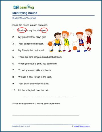 grammar worksheets  elementary school printable