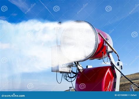 Artificial Snow Making Stock Photo Image Of Outdoor 42150080