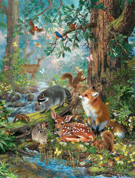 Woodland Forest Friends 300 Pieces Sunsout Puzzle Warehouse