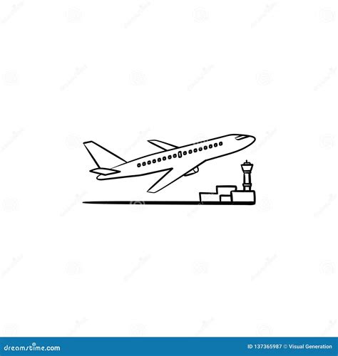 Airplane Taking Off On Earth Map Vector Illustration Cartoondealer