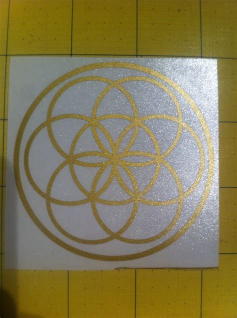 Seed Of Life Sacred Geometry Die Cut Decal Sticker 3x3 Etsy