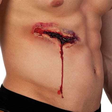 Latex Stab Wound Fancy Dress And Party