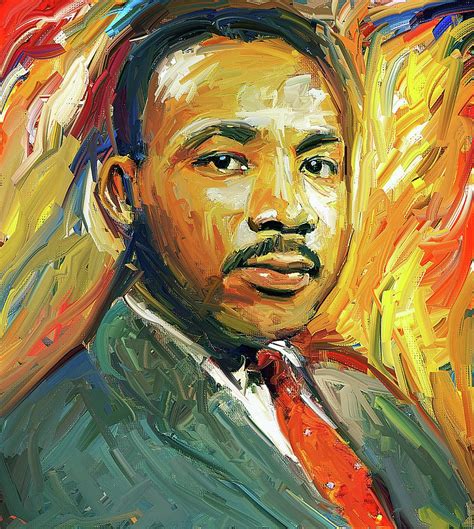 Martin Luther King Portrait 2 Digital Art By Yury Malkov