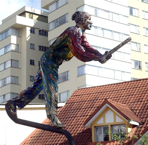 Whimsical Wacky Public Art Of Manizales Colombia Raising Miro On