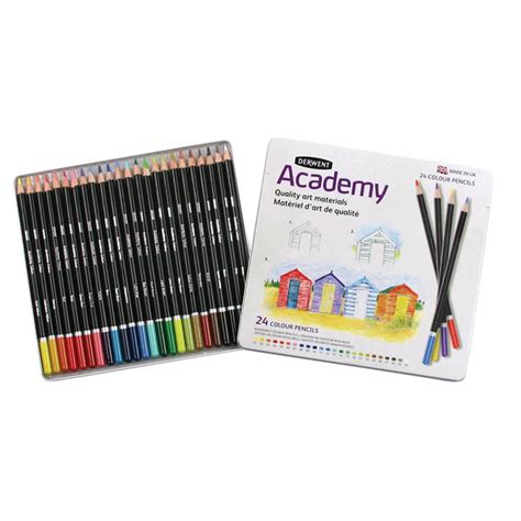 Derwent Academy 24 Colour Pencil Tin Jarrold Norwich