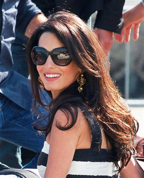 Amal Clooney Long Celebrity Hairstyles