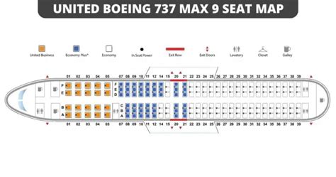 Boeing 737 MAX 9 Seat Map With Airline Configuration 2024