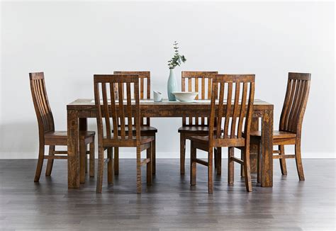 Country 7 Piece 190 Dining Suite Furniture Now