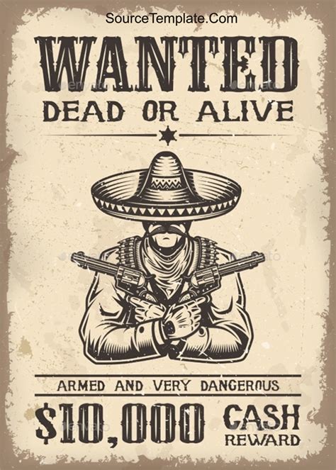 Wanted Poster Template For Microsoft Word Free