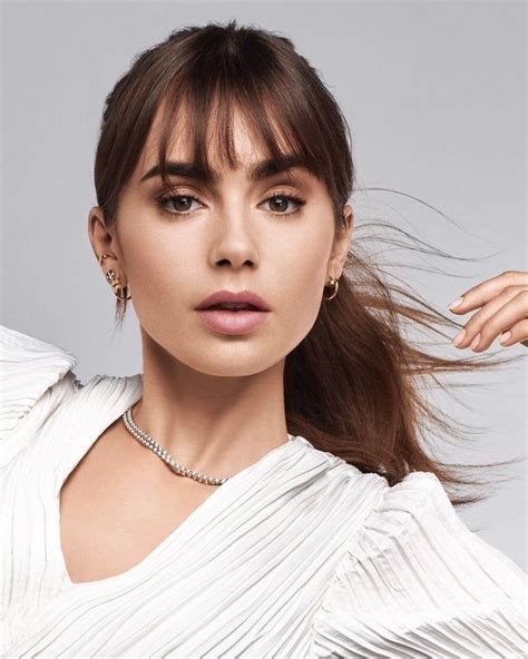 New Photo Shared By Lancome In 2023 Lily Collins Hair Lily Collins