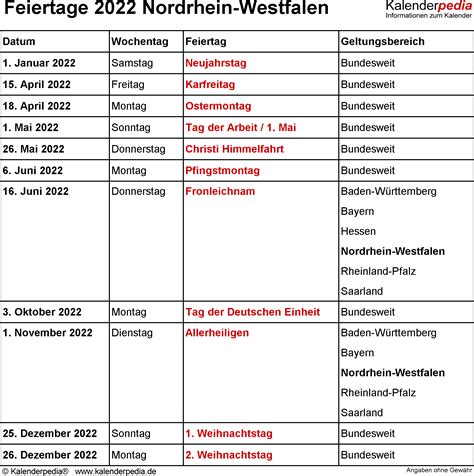 Der vises også månedskalendere for 2022 med ugenumre, hvis du klikker på en af månederne ovenover. Feiertage NRW 2020, 2021 & 2022 (mit Druckvorlagen)