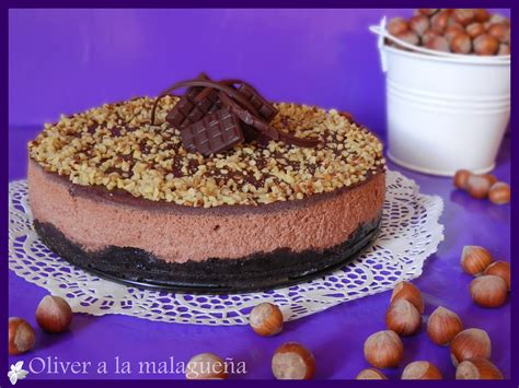 Peanut butter, peanut butter cups, peanut butter. Oliver a la malagueña: TARTA MOUSSE DE NUTELLA CON ...