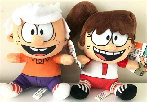 Set Of 2 The Loud House Plush Doll Lynn And Lincoln 7 Inch Nwt Nickelodeon Soft Ebay