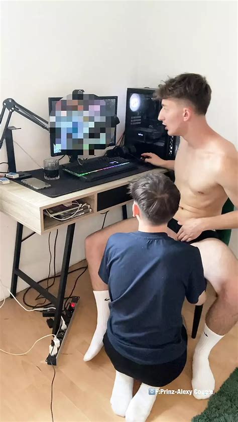 Step Brother Sucks My Big Cock While I Play Game And Make Me Cum Xhamster