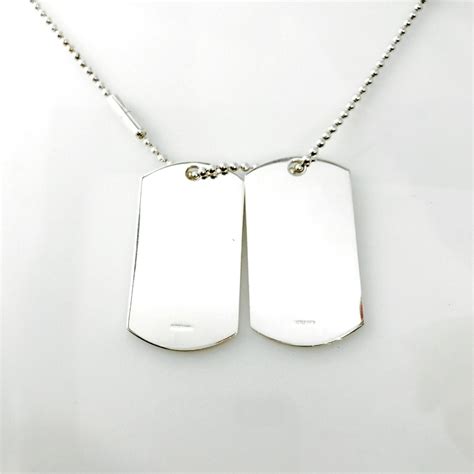 Gucci Double Dog Tag Pendant Necklace Oliver Jewellery
