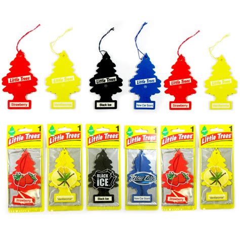 6pk car air fresheners little trees auto assorted scents hanging home — alltopbargains