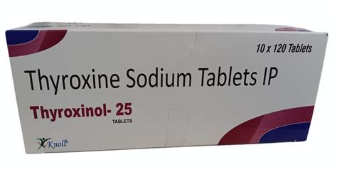 25mcg Thyroxine Sodium Tablets IP At Rs 250 Box Thyroxine Sodium