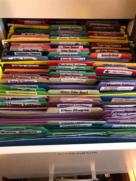 264 Printable File Folder Games For Preschool Kindergarten 4th Grade