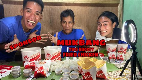 mukbang chicken joy jollibee ang sarap grabe sponsor youtube