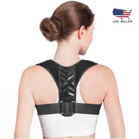 Posture Corrector Men Women Upper Back Pain Brace Clavicle Support