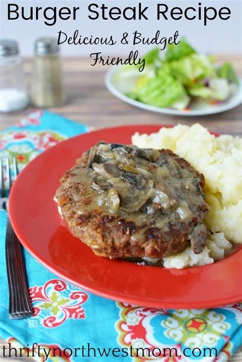 There was nothing like coming home and smelling the onions bubbling in the pan with the generous hamburger steak. Burger Steak Recipe - Budget Friendly Meal To Feed The Family - Thrifty NW Mom