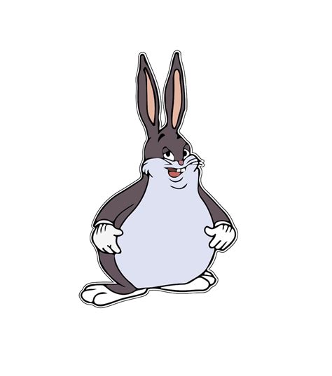Big Chungus Meme Bugs Bunny Loony Tunes Overweight Giant Etsy