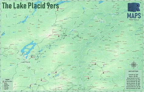 Lake Placid 9er Hiking Trails Free Download — Mr Maps Lake Placid