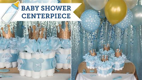 Diaper Cake Centerpieces For A Baby Shower Youtube