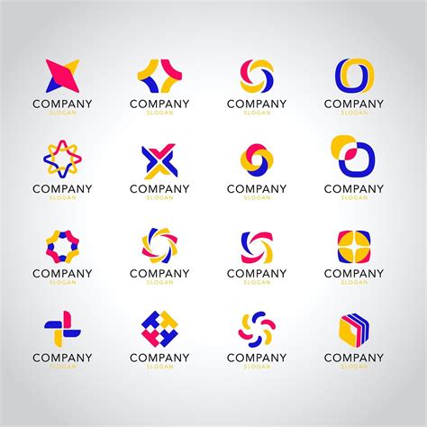 Colorful Company Logo Collection Vector Premium Image By