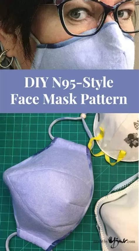 Diy N95 Style Face Mask Pattern Made By Barb Shaped Structure