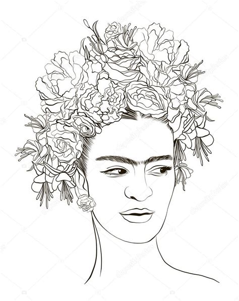 Frida Kahlo Coloring Page Coloring Pages Illustration Art Design My Xxx Hot Girl