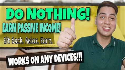 Others might offer a premium account with the chance of making even more. Earn Passive Income By Doing Nothing | Legit App - YouTube