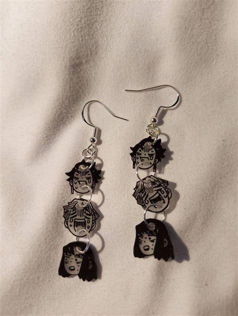 Demon Slayer Trio Earrings - Etsy UK