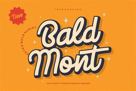 Bald Mont Retro Bold Script Script Fonts ~ Creative Market